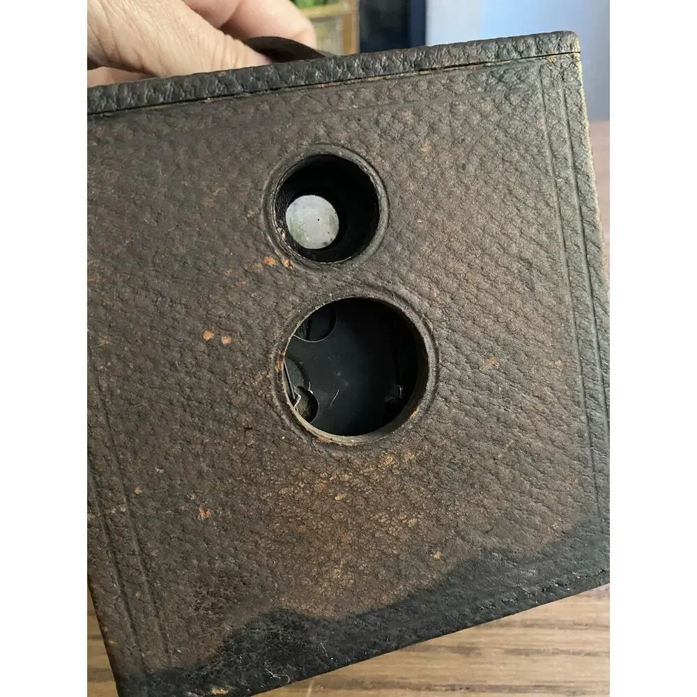 Antique 1800s Kodak No. 2 Bullseye Model D Box Camera Wood Working Shutter
